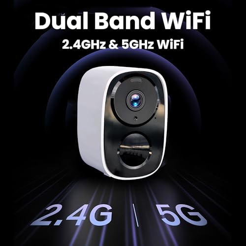 2K Wireless Outdoor Security Camera, Battery Powered, AI Motion Detection, 2-Way Talk X198