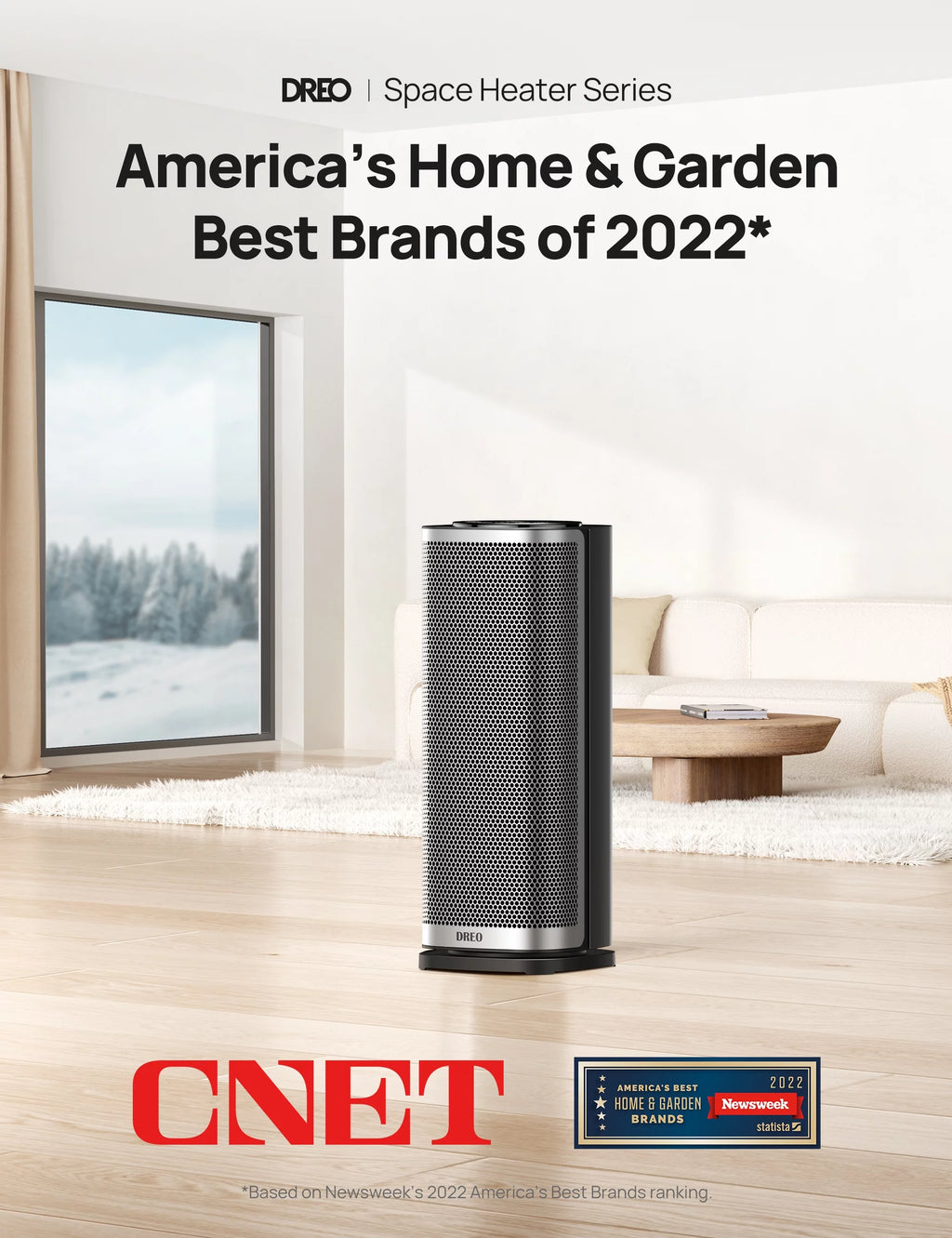 1500W Ceramic Space Heater for Indoor Use, Oscillating, with Thermostat and Remote Y6540