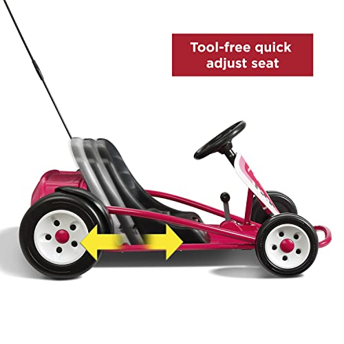 Kids Electric Go-Kart with Adjustable Seat, Grey X830256