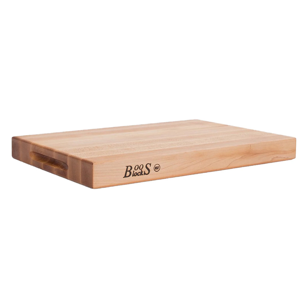 John Boos Maple Wood Reversible Edge Grain Cutting Board, 18" x 12" x 1.75"