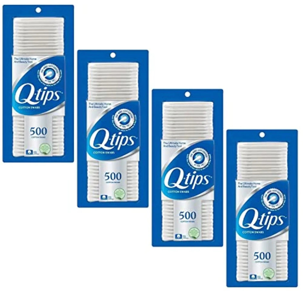 Cotton Swabs, 500 Count (Pack of 4) K93820