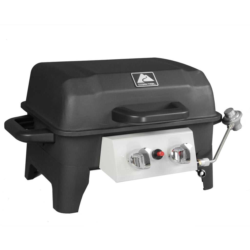 2 Burner Portable Propane Gas Grill, Black W3840
