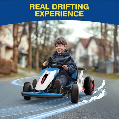 24V Electric Go Kart for Big Kids with 5-Point Safety Belt I93490
