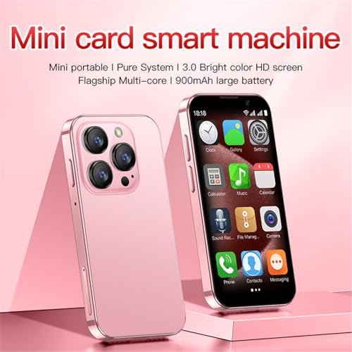 3G Mini Smartphone 3.0 Inch WiFi GPS Quad Core Android 8.1 Slim Body HD Camera Dual SIM 2GB RAM 16GB ROM Light Blue N593465