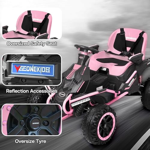 24V Ride on Toy for Big Kids with 4 Motors and Bluetooth Speaker R859