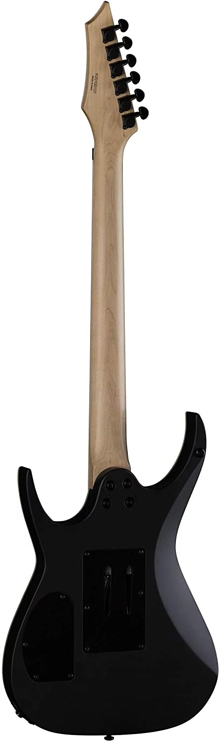 6 String Exile X Floyd Electric Guitar, Black Satin D968