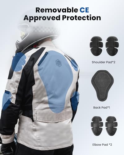 Motorcycle Jacket Adventure Riding Armored Airflow Waterproof H288