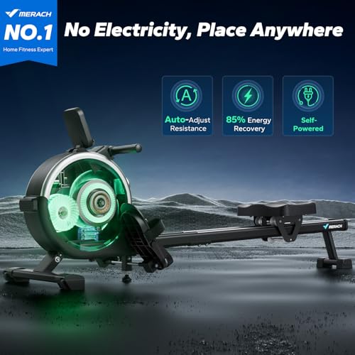 Magnetic Rowing Machine for Home, 16 Levels, Quiet Resistance, 350lbs Capacity Z5255
