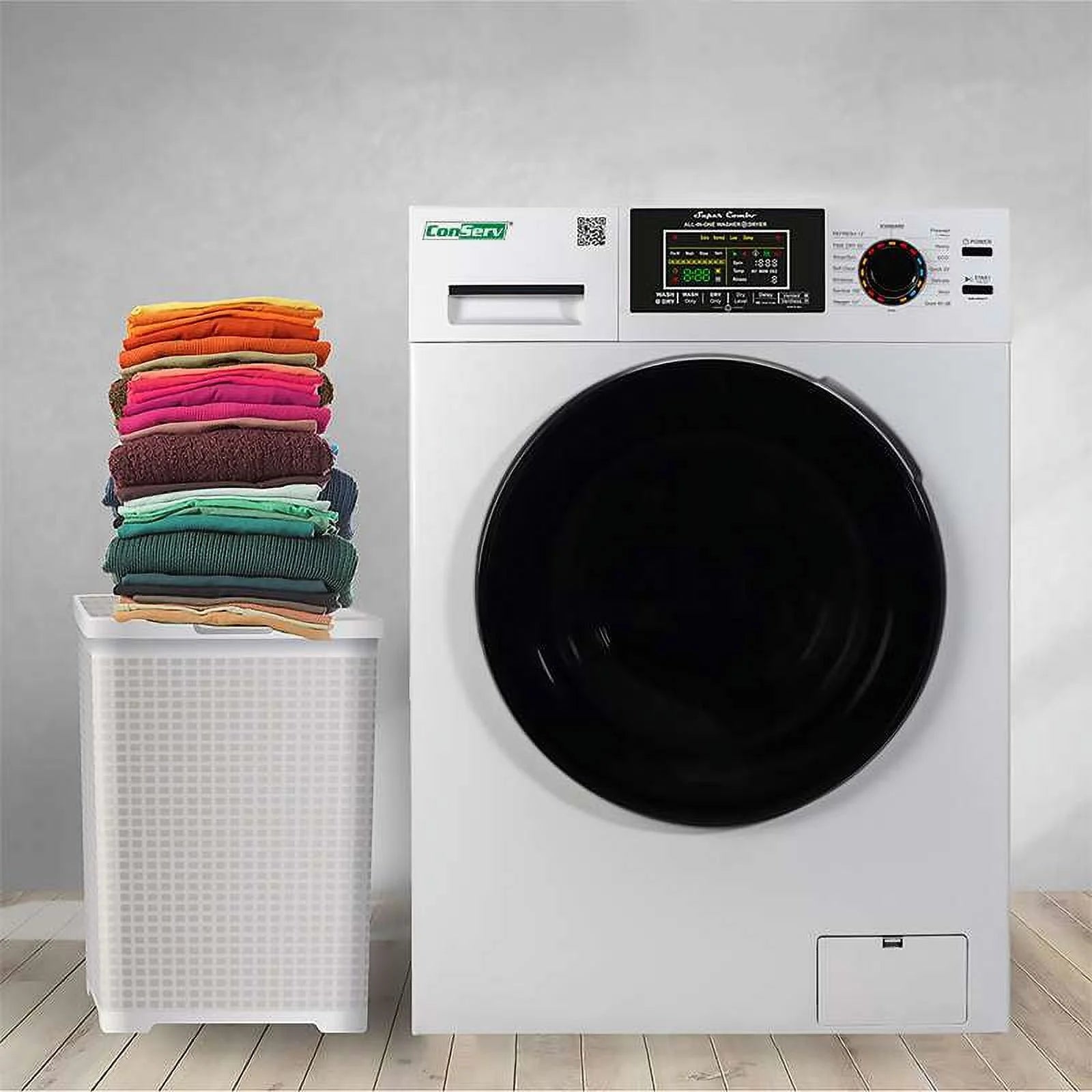 Compact 18 lbs Combo Washer Dryer 1400 RPM J7941