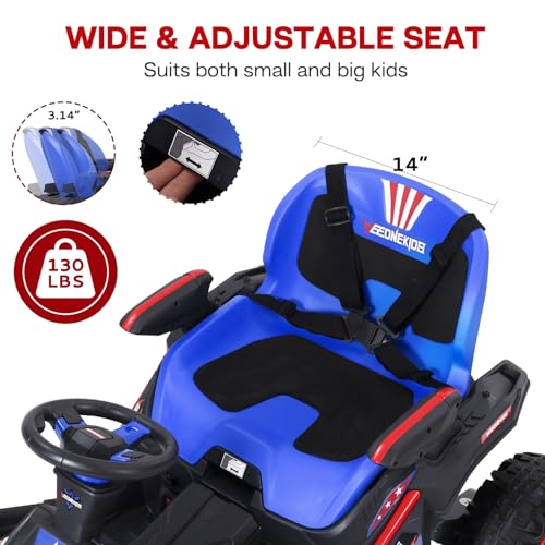 24V Ride on Toy for Big Kids with 4 Motors and Bluetooth Speaker R859