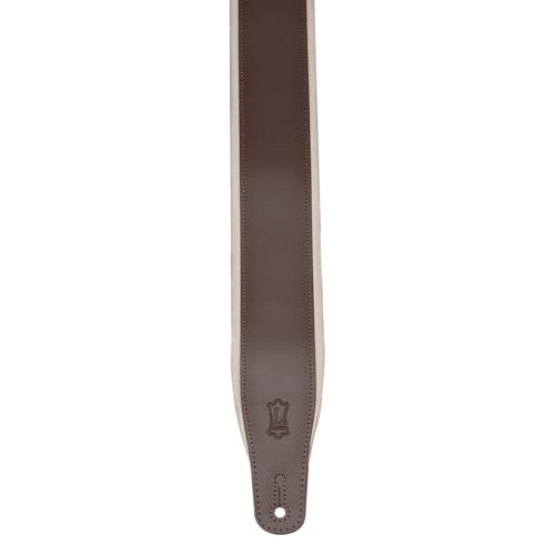 3" Wide Leather Guitar Strap with Foam Padding, Black O895