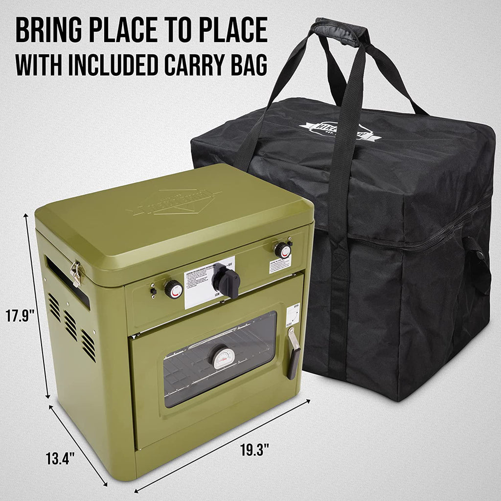 2 Burner Portable Propane Camping Stove with Carry Bag Y322358