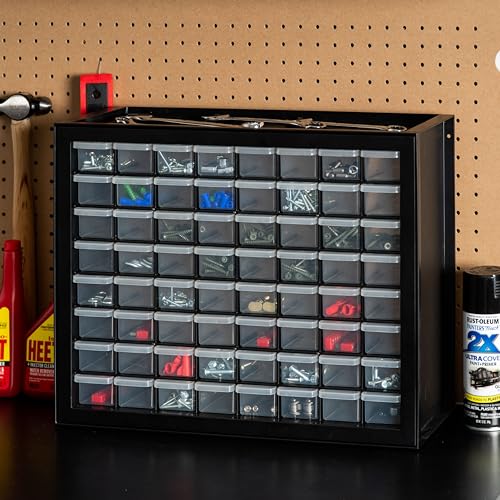 Screw Tool Organizer Small Parts Cabinet Chest, 44-Drawer Hardware Storage, Black S931