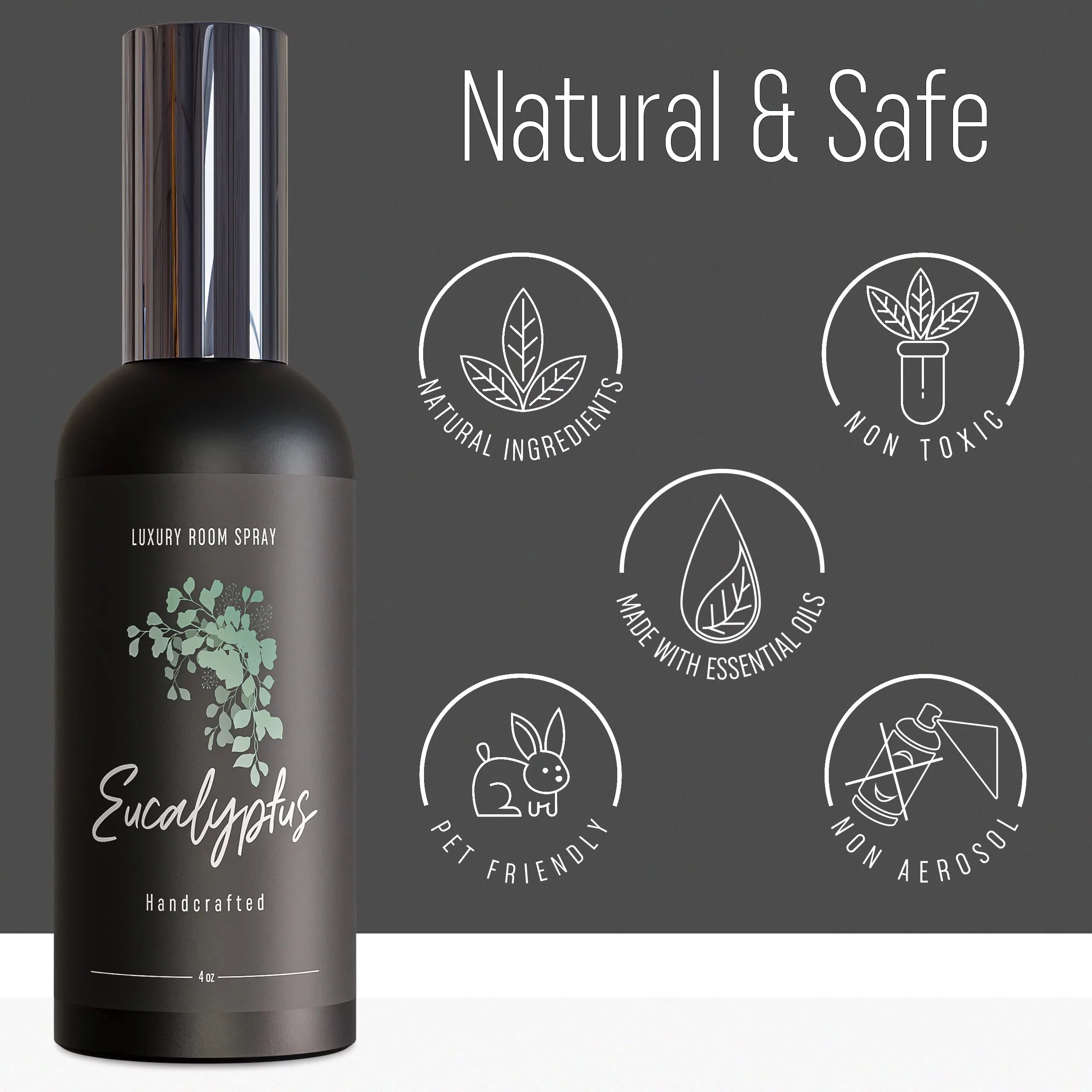 Room Spray Air Freshener for Home Office Bedroom - Eucalyptus 4oz Z15494