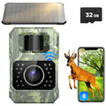 Solar Trail Camera 48MP 30FPS WiFi Bluetooth Game Camera with Night Vision E584