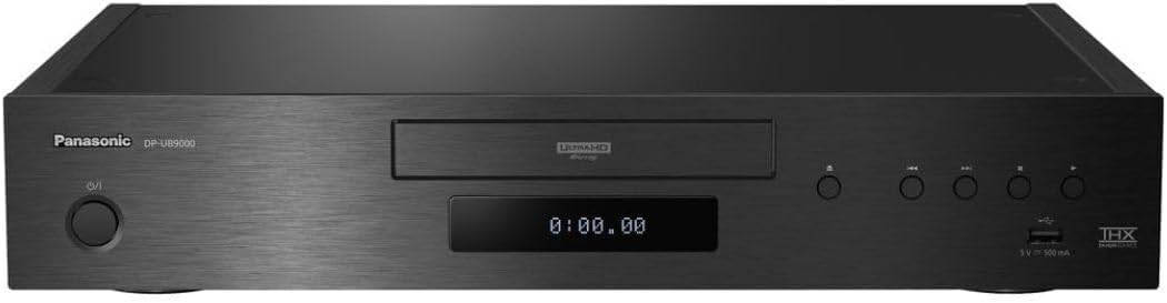 Panasonic DP-UB9000 Reference Class 4K Ultra HD Blu-ray Player with HDR10 Plus and Dolby Vision Playback (Black, Renewed)