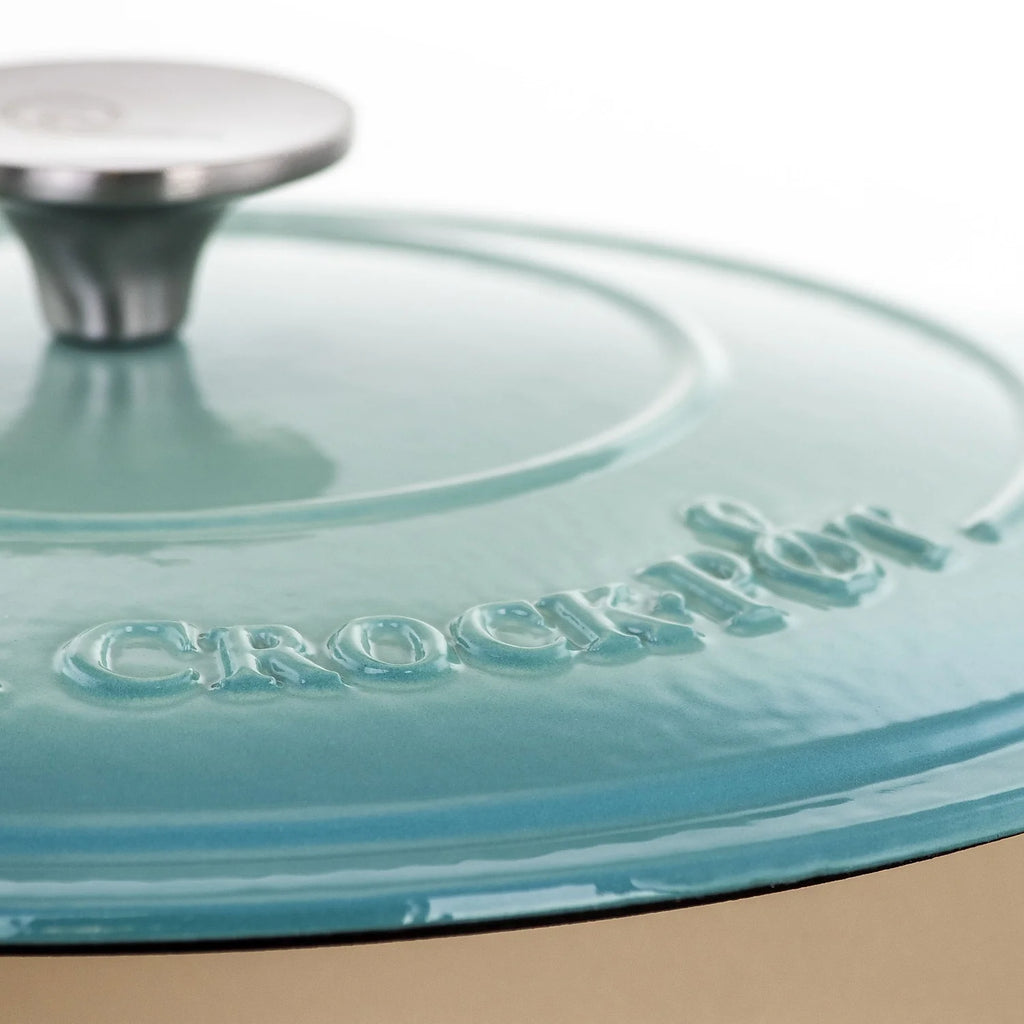 Enameled Cast Iron Dutch Oven, 7 Quarts, Aqua Blue P905