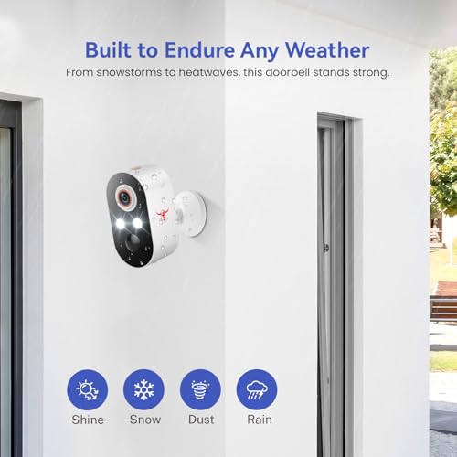 Wireless Security Camera 2 Pack, 1080p Wi-Fi Outdoor, Color Night Vision, Motion Detection X954