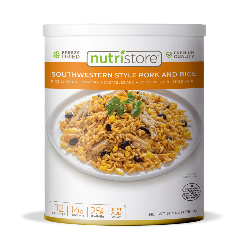 Nutristore Southwest Style Pork and Rice No. 10 Can