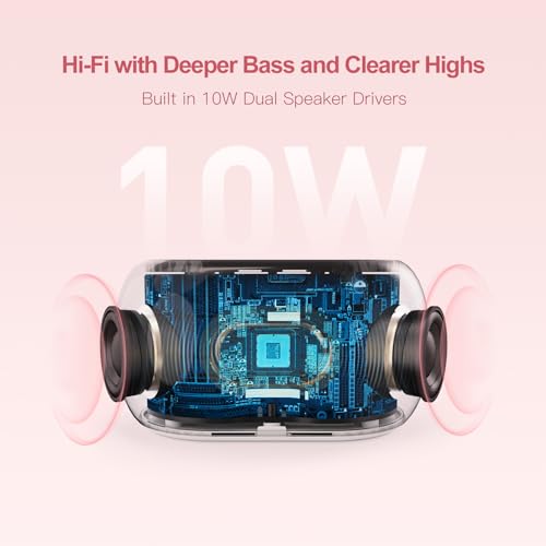White Noise Sound Machine Alarm Clock with Bluetooth Speaker G270