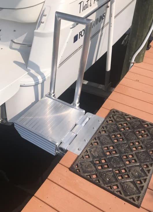 Aluminum Folding Boat Boarding Platform Dock Step O747801