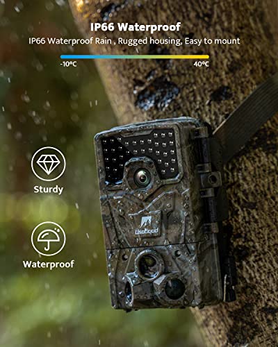 4K 36MP Trail Camera with Night Vision, Motion Activated, Waterproof IP66 F21960