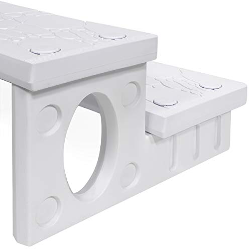 2-Step Spa Hot Tub Pool RV Deck Steps, Lightweight Sided Step K61240