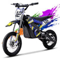 KOOZ HP112E 36V 1000W Electric Dirt Bike for Kids, 3 Speed Modes Teen Electric Motorcycle Up to 18 MPH & 15 Miles Long-Range, Dual Suspension & Disc Brake, 16" Sturdy Tire for Kids Teenagers, Orange