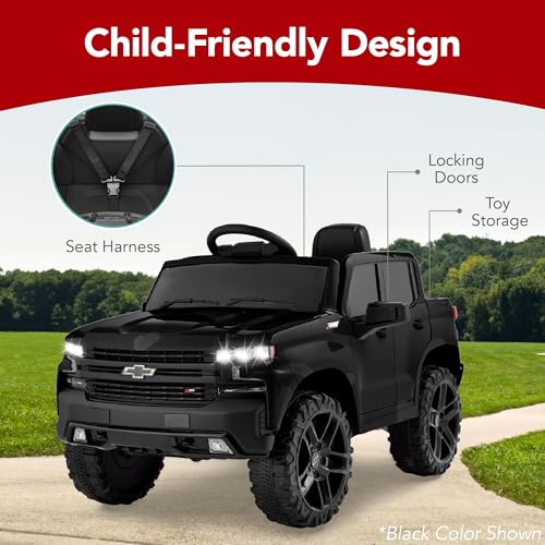 12V Ride On Truck for Kids with Remote Control, Bluetooth, LED Lights U7979