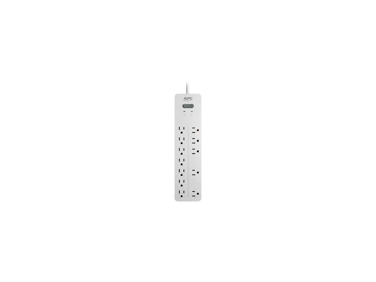 12-Outlet Surge Protector for Home Office, White M215706