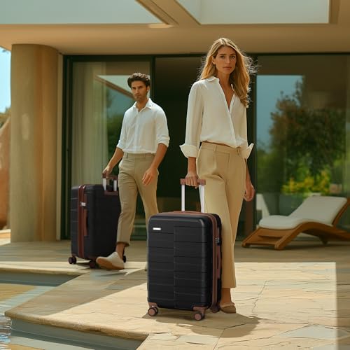 3 Piece Hardside Expandable Luggage Set with TSA Lock Spinner Wheels L24758