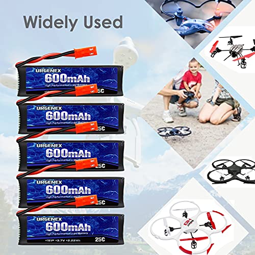 3.7V 600mAh Lipo Battery with JST Plug for RC Drone Quadcopter B963112