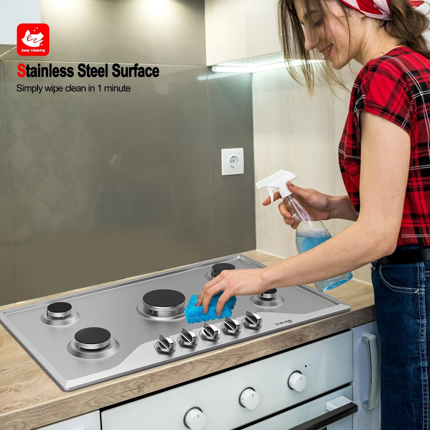 36 in. Convertible Gas Cooktop with 5 Burners V26696
