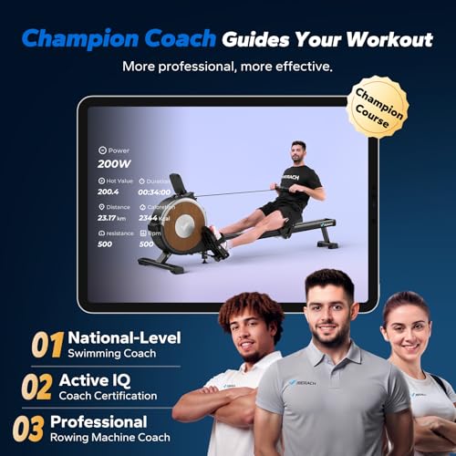 Magnetic Rowing Machine for Home, 16 Levels, Quiet Resistance, 350lbs Capacity Z5255