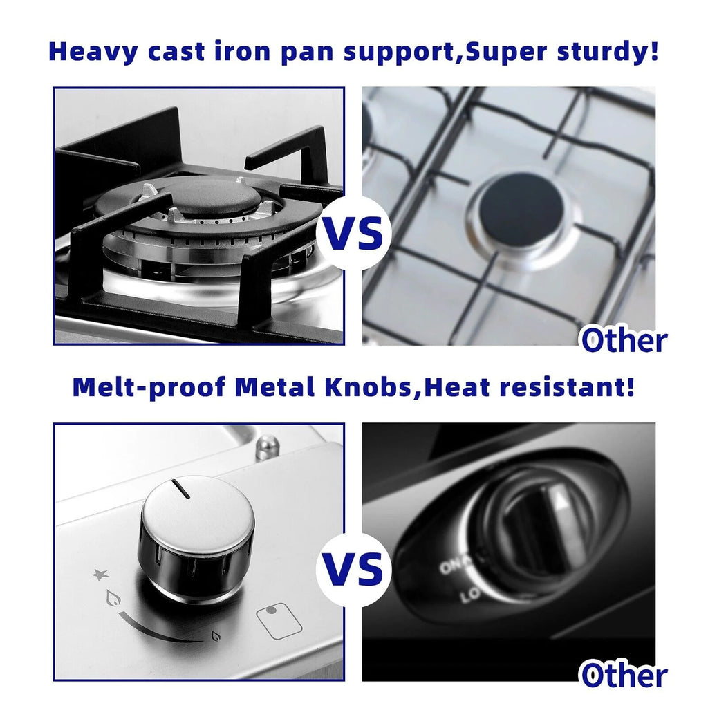 12 inch Gas Cooktop Stainless Steel NG/LPG Built-in A1442