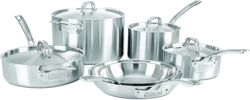 Excellent Viking Professional 5-Ply Stainless Steel Cookware Set  10 Piece