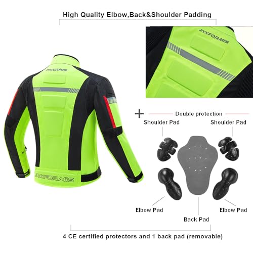 Motorcycle Jacket Waterproof Windproof Armoured for Men F734