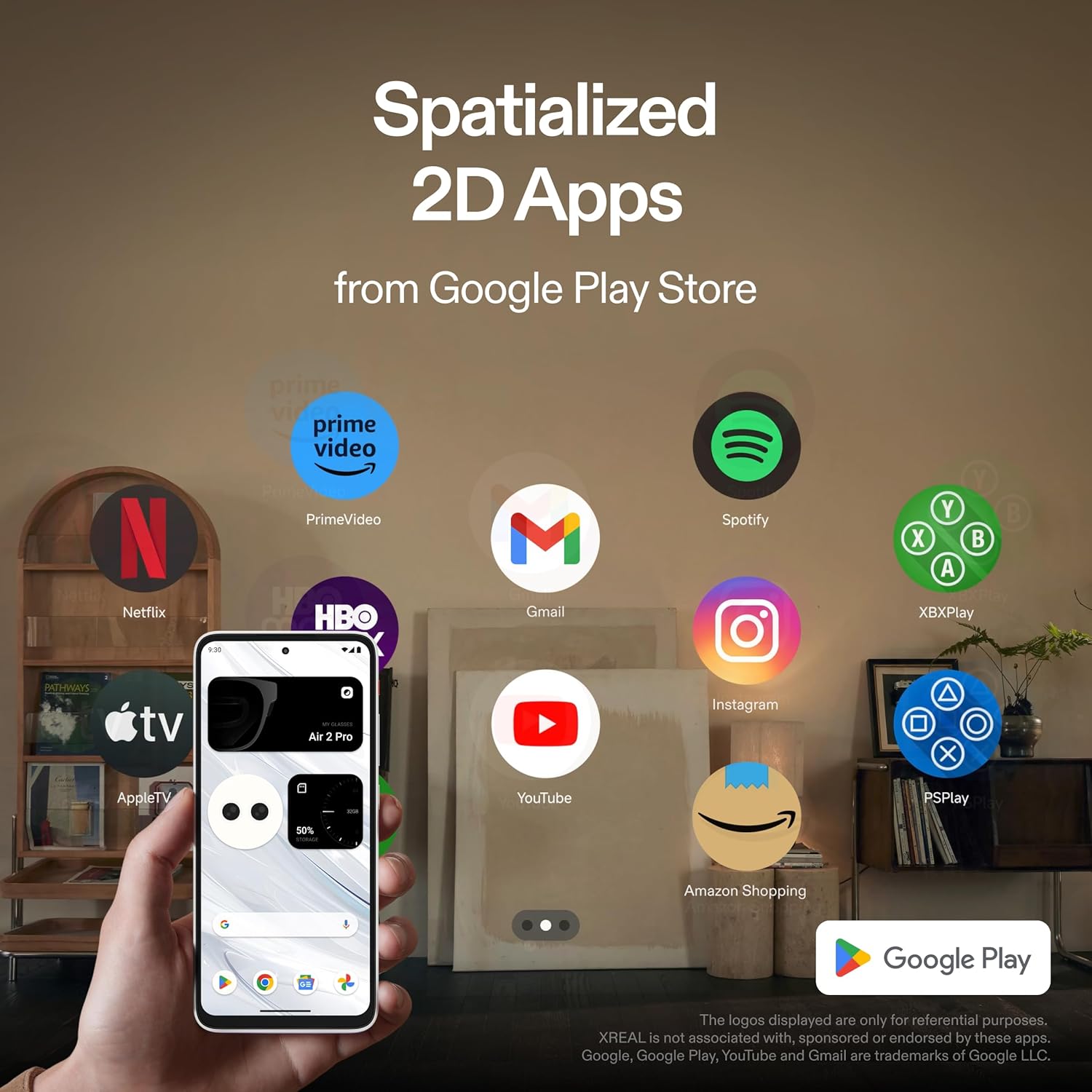 AR Glasses with Beam Pro, Supports Google Play Apps V29942