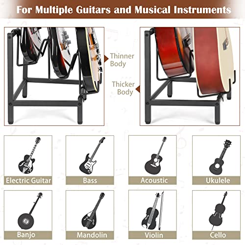 4-Tier Guitar Stand Rack Holder for Acoustic Electric Bass V903