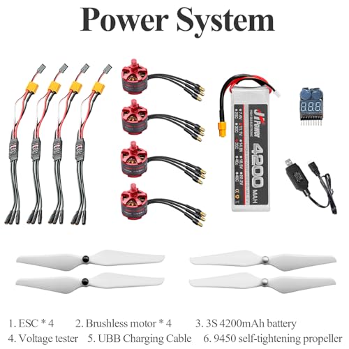 DIY Quadcopter Drone Kit with Frame, Motors, GPS & Battery L460830