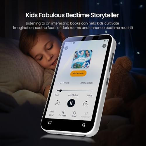 80GB Kids MP3 Player with Bluetooth, Parental Controls, WiFi, 4" Screen (Pink) X22066