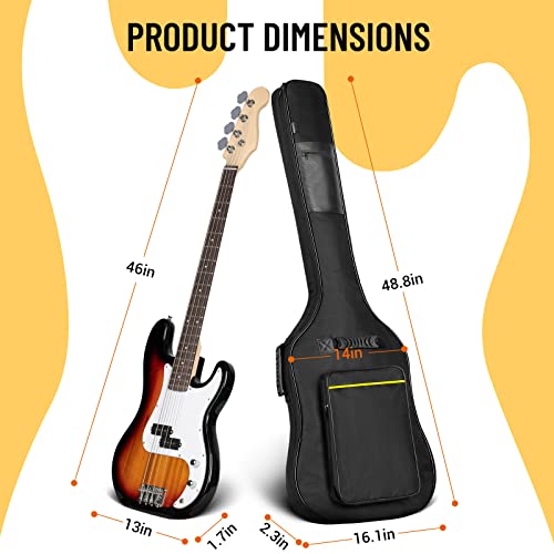 Padded Electric Guitar Gig Bag Backpack P340283