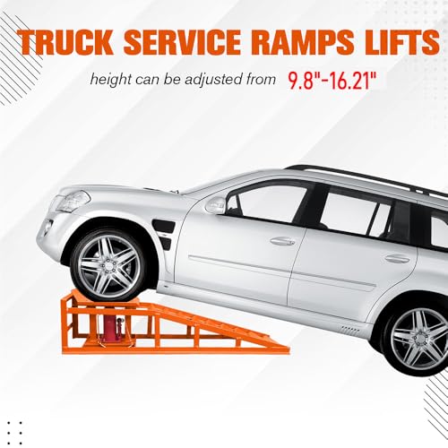 Hydraulic Car and Truck Service Ramps, 5 Ton Capacity, Adjustable Height M5181