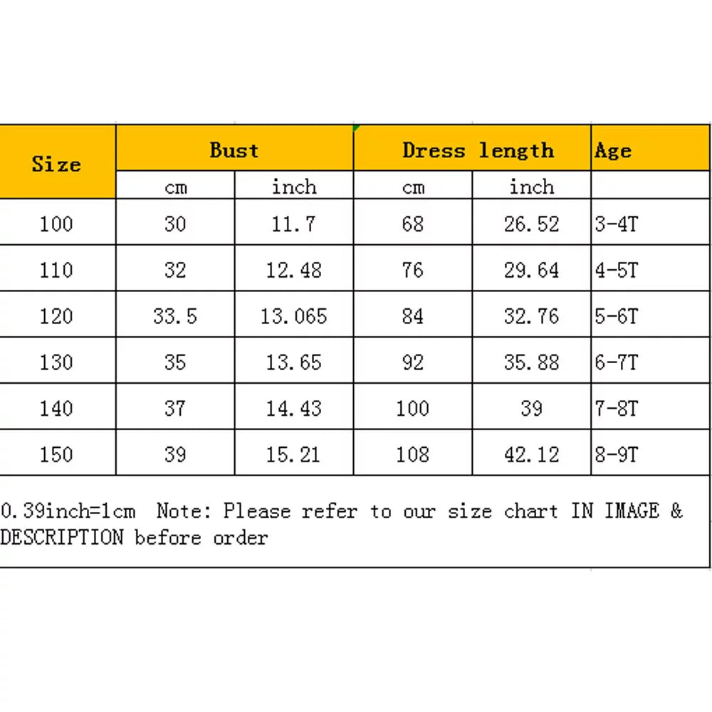 Girls Princess Costume Dress for Birthday Halloween Party S392753