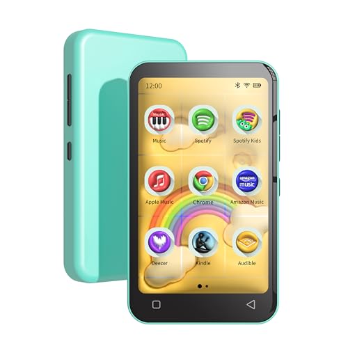 80GB Kids MP3 Player with Bluetooth, Parental Controls, WiFi, 4" Screen (Pink) X22066