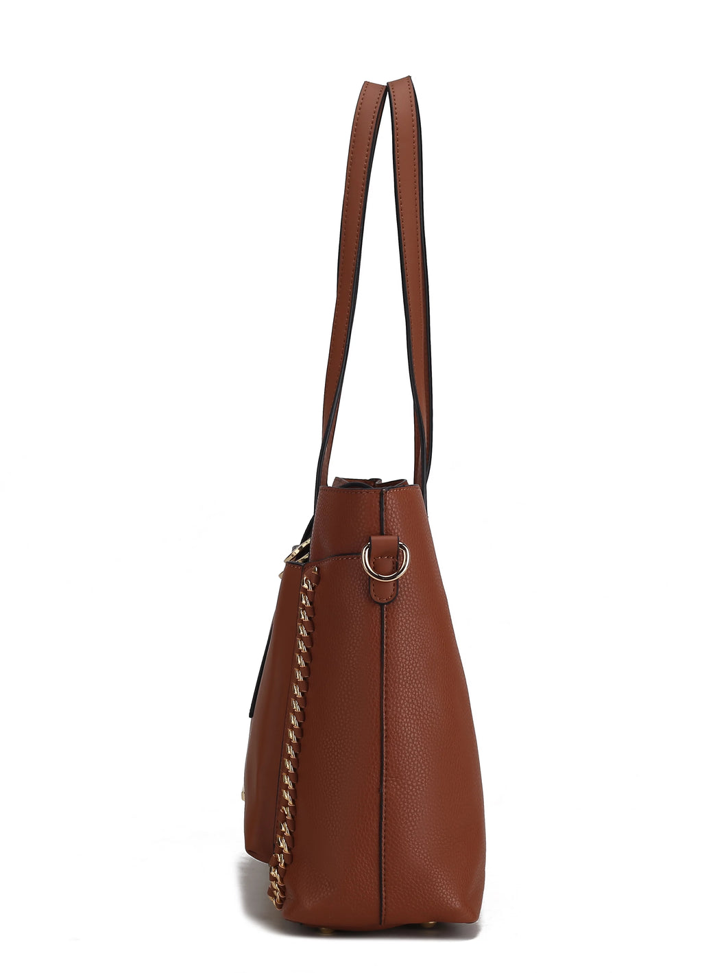 Vegan Leather Women's Shoulder Bag with Crossbody Pouch Z934