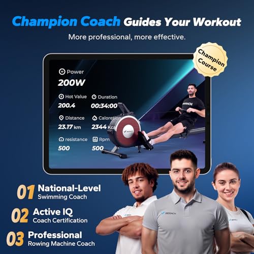 Magnetic Rowing Machine for Home, 16 Levels, Quiet Resistance, 350lbs Capacity Z5255