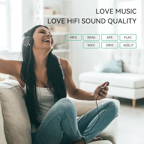 MP3 Player with Bluetooth 5.3, 1.8 Inch Screen, FM Radio, Voice Recorder O744186