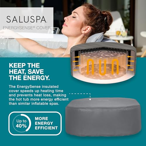 Inflatable Hot Tub Spa with LED Lights and App Control Z740