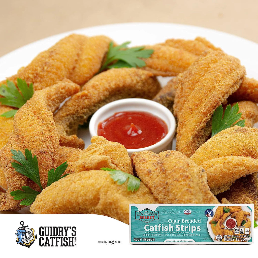Breaded Catfish Fillet Strips 2.5 lb A1480